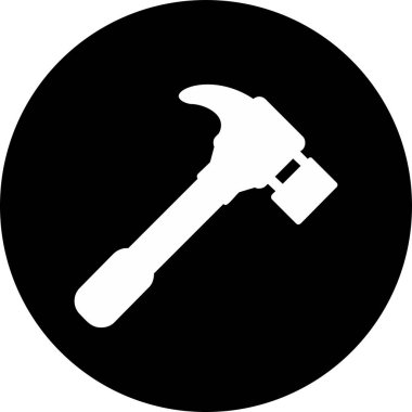 Çekiç ağı simgesi, basit vektör illüstrasyonu 