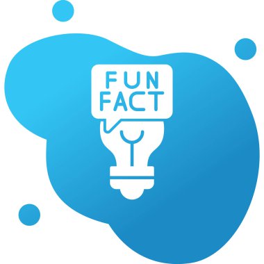 Eğlenceli Gerçekler konuşma balonu web simgesi, vektör illüstrasyonu