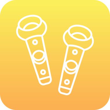 VR kontrolörleri. Web simgesi basit illüstrasyon