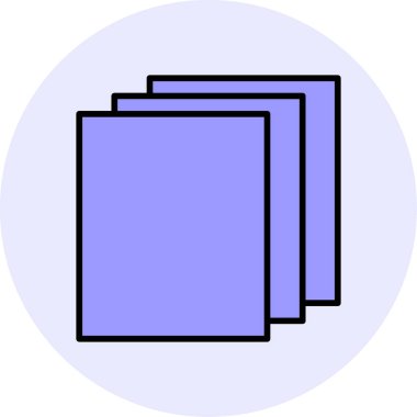 Katmanlar. Web simgesi basit illüstrasyon            