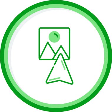 Görüntü web simgesi. Vektör çizim  