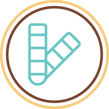 Renk Paleti web simgesi vektör çizimi