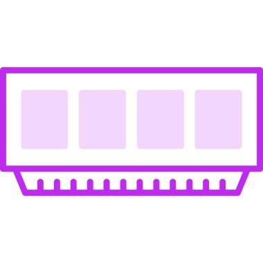 bilgisayar bellek simgesi, vektör illüstrasyonu basit tasarım