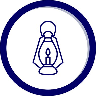 Bir fener ağ simgesinin vektör illüstrasyonu