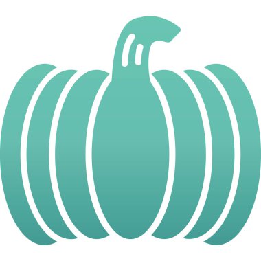 balkabağı simgesi, vektör illüstrasyonu 