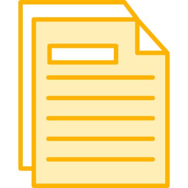 belge web simgesi basit resimleme 