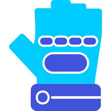 Eldiven simgesi, vektör illüstrasyonu basit tasarım