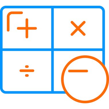 hesap makinesi vektör simgesi modern basit vektör çizimi