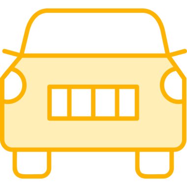 araba web simgesi basit illüstrasyon 