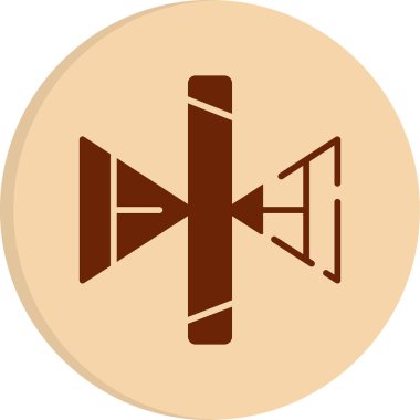 Vektör illüstrasyonu, yansıma simgesi. Eğitim  