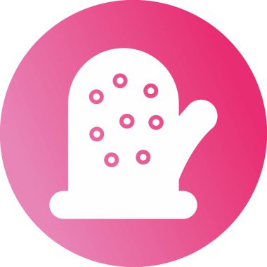 Bebek eldiveni. Web simgesi vektör illüstrasyonu