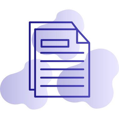 belge web simgesi basit resimleme 