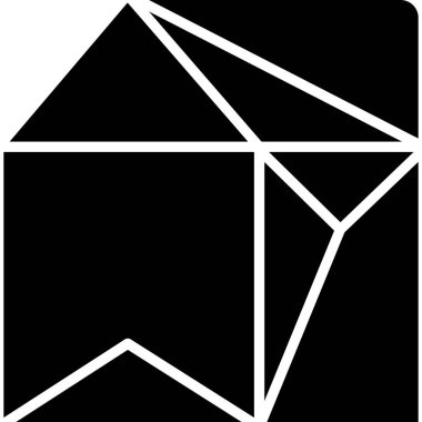 vektör evi oluşturma simgesi, modern tasarım illüstrasyonu 