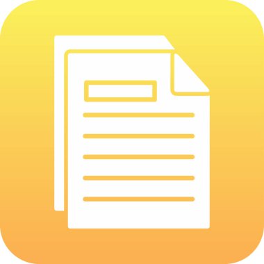 belge web simgesi basit resimleme 