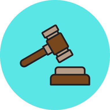 Adalet simgesi vektörünün çekici