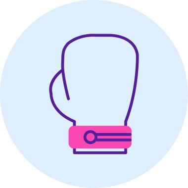 Boks eldiveni simge vektör çizim