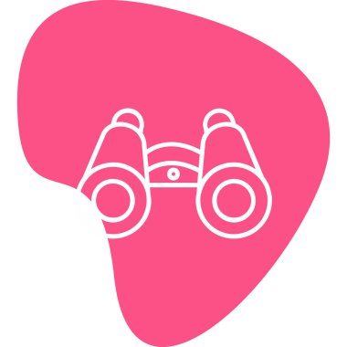 dürbün web simgesi, vektör çizim 