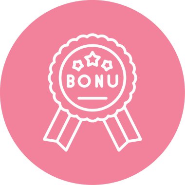 İkramiye rozet simgesi, basit biçim