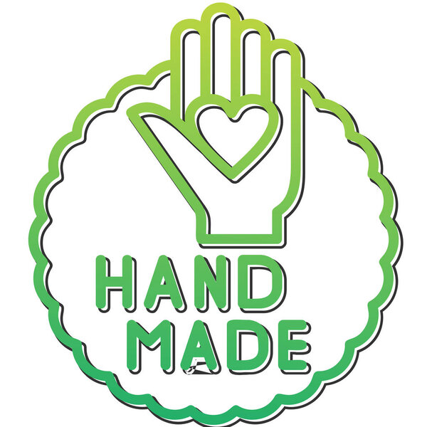 знак ручной работы, простая иллюстрация