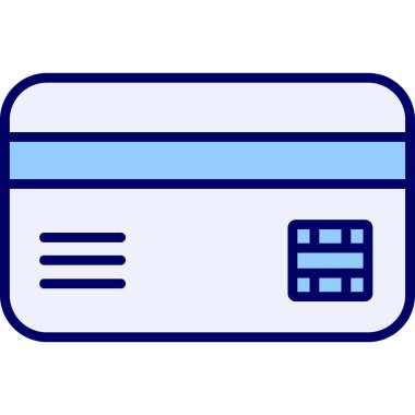 Kredi Kartı. Web simgesi basit illüstrasyon 