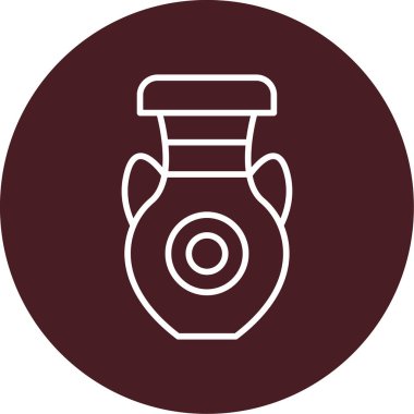 vazo ağ simgesi, vektör illüstrasyonu