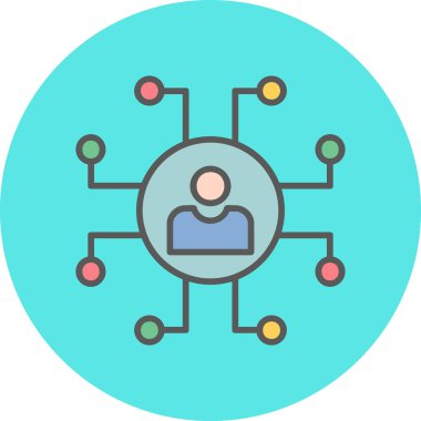 ağ bağlantısı simgesi ana hat biçiminde 