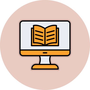 Özel ders. Web simgesi basit illüstrasyon