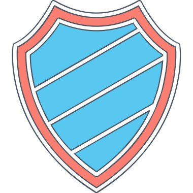 kalkan simgesi web basit illüstrasyon