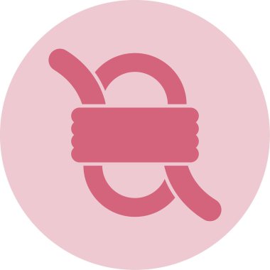 İp düğüm, vektör illüstrasyonuna bağlandı 