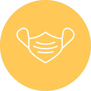 Bir maskenin vektör illüstrasyonu 