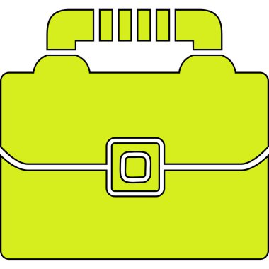 Evrak Çantası'nı web simge vektör çizim