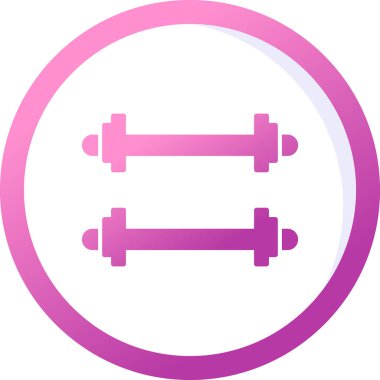 Ağırlıklandırılmış çubuk simgesi web basit illüstrasyon