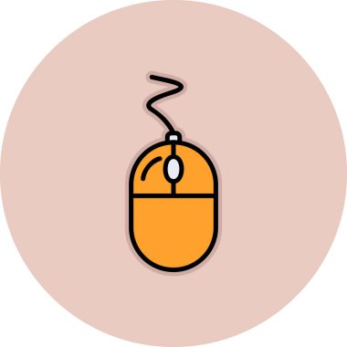 Fare tıklama simgesi. Basit resimleme