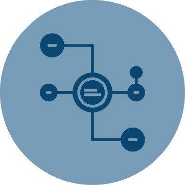 Diyagram web simgesi basit illüstrasyon 