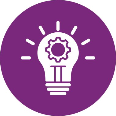 İnovasyon web simgesi basit illüstrasyon 