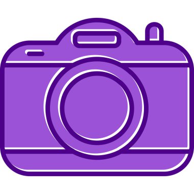 kamera simgesi, vektör illüstrasyonu basit tasarım