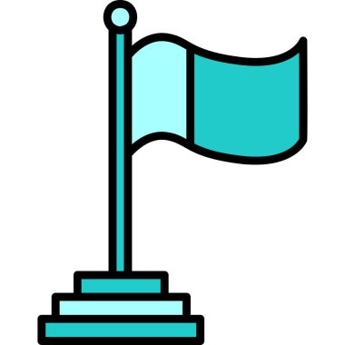 Bayrak. Web simgesi basit tasarım 