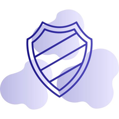 kalkan simgesi web basit illüstrasyon