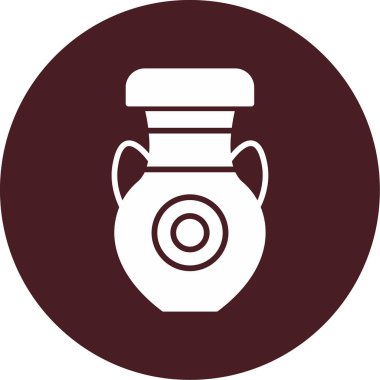 vazo ağ simgesi, vektör illüstrasyonu