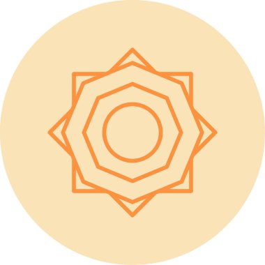 Güneş. Web simgesi basit illüstrasyon 