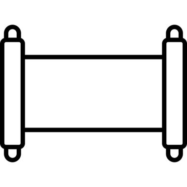 Eski Parşömen Web simgesi vektör çizimi