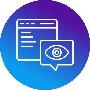 Web ve mobil, vektör illüstrasyonu için web sayfası simgesi