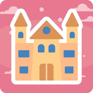 Castle vektör resimleme tasarımı