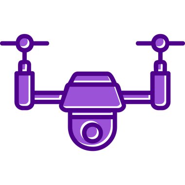 Drone simgesi vektör illüstrasyon tasarımı