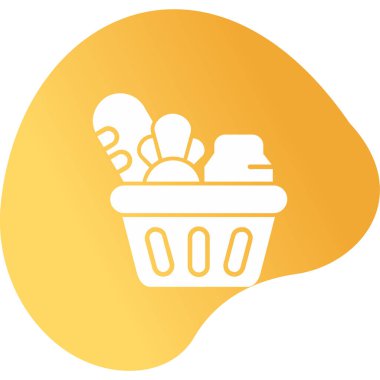 alışveriş sepeti web simgesi, illüstrasyon vektör 