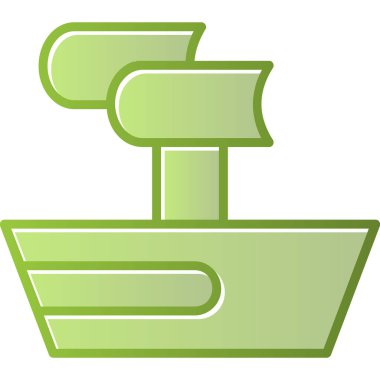 Trireme web simgesi vektör illüstrasyonu