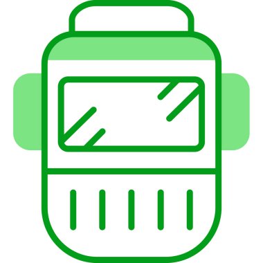 Kaynak maskesi. Web simgesi basit illüstrasyon                   