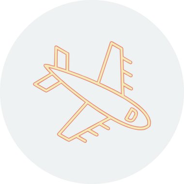  Uçak. Web simgesi basit illüstrasyon