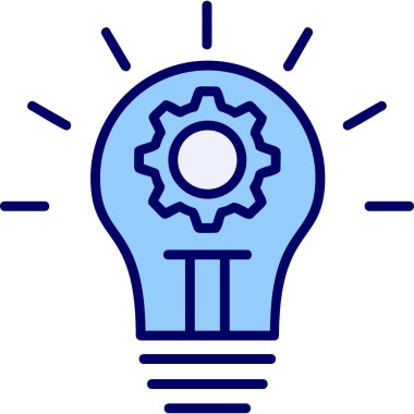 İnovasyon web simgesi basit illüstrasyon 