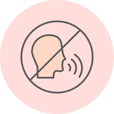 Konuşan Web simgesi vektör çizimi yok